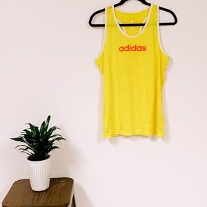 ADIDAS JERSEY TANK TOP NEON YELLOW